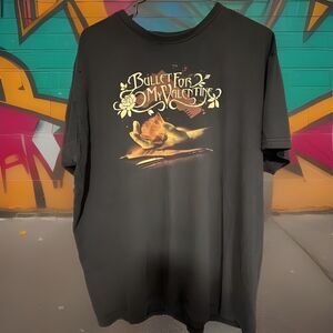 Vintage Bullet For My Valentine Vintage Logo T Shirt Size Large Band Tee BFMV